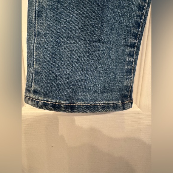 Black Label Crop Jeans C’est Toi Women's Blue Denim Distressed Jeans Size 26 - Picture 8 of 16